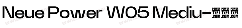 Neue Power W05 Mediu字体转换